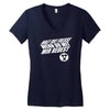 fresse ,spr&uuml;che,party,dumm mach,film Women's V-Neck T-Shirt