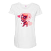 KISS ME PLEASE Maternity Scoop Neck T-shirt