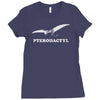 pterodactyl dinosaur Ladies Fitted T-Shirt