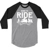 born to ride funny 3/4 Sleeve Shirt