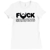 fuck shaving Ladies Fitted T-Shirt