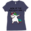 mom of the birthday girl Ladies Fitted T-Shirt