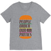 poop V-Neck Tee