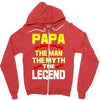 papa the man the myth the legend 2 Zipper Hoodie