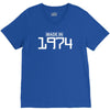 made in 1974 birthday celebration funny retro V-Neck Tee