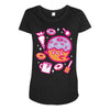 donut ghost baking Maternity Scoop Neck T-shirt