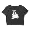 cartoon hands holding diamond Crop Top