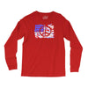 american flag peace Long Sleeve Shirts