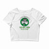 silver shamrock Crop Top