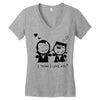 i love you Women's V-Neck T-Shirt