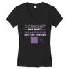 i crochet so i don't choke people save a life, send yarn Women's V-Neck T-Shirt