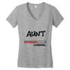 aunt loading Women's V-Neck T-Shirt