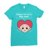 Mommy, Let's Go to Yoga Class! Ladies Fitted T-Shirt