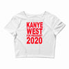kanye west president 2020 funny humor mtv vma awards hip hop rap Crop Top