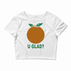 orange uglad Crop Top