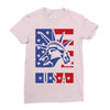 usa 2 Ladies Fitted T-Shirt