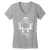frog Women's V-Neck T-Shirt