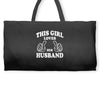 This Girl Loves Her Husband Weekender Totes