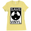 save the vinyl Ladies Fitted T-Shirt