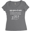 Appreciate Women's Triblend Scoop T-shirt