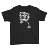 a skeleton crawling Youth Tee