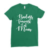 badass feminist cat mom Ladies Fitted T-Shirt