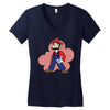 mario Women's V-Neck T-Shirt