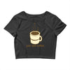 funny retro coffee Crop Top
