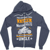 Motorcycles Uncle Zipper Hoodie