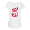 lake hair don't care Maternity Scoop Neck T-shirt