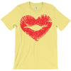 lip print heart T-Shirt