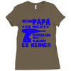 wenn papa es nicht kann Ladies Fitted T-Shirt