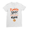 pumpkin spice and everything nice Ladies Fitted T-Shirt