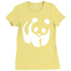panda bear sticker vinyl decal   cute animal art car window bumper Ladies Fitted T-Shirt
