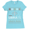 santa libra christmas ugly t shirts Ladies Fitted T-Shirt