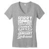 This Guy Is Taken By A Super Sexy January Girlfriend Women's V-Neck T-Shirt