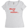 world in motion england italia 90 world cup football retro Women's Triblend Scoop T-shirt