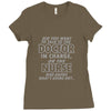 nurse knows whats going on Ladies Fitted T-Shirt