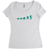 evolution of turtles Women's Triblend Scoop T-shirt