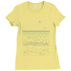 linear landscape Ladies Fitted T-Shirt
