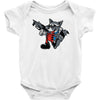rocket vintage cartoon style Baby Onesie