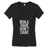 boat hair don't care Women's V-Neck T-Shirt