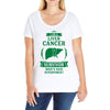 I am a Liver Cancer Survivor - What's Your Superpower? Ladies Curvy T-Shirt
