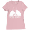diggin in the crates Ladies Fitted T-Shirt
