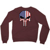 skull u.s.a. back Crewneck Sweatshirt