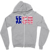 american freedom flag Zipper Hoodie