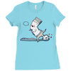 open wide Ladies Fitted T-Shirt