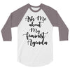 Women, love, Rights, Feminism, Feminist, Female, Funny, Woman, Girl Po 3/4 Sleeve Shirt