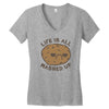 life is all mashed up Women's V-Neck T-Shirt
