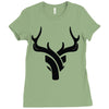 deer Ladies Fitted T-Shirt